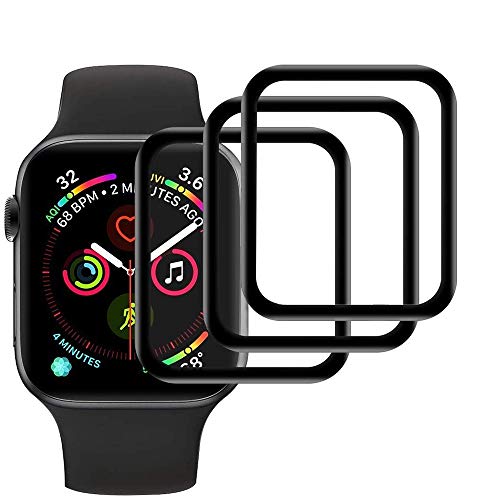 2. 【Protezione dello schermo, antigraffio】: Pellicola protettiva per Apple Watch Serie 4 e Serie 5 (44mm). Può proteggere perfettamente il display iWatch da rotture, graffi, polvere. Dopo il test, sembra nuovo. Nessun graffio, nessuna stranezza, nessuna crepa.