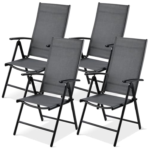 Dieckkiners Campingstuhl Ehlin - Klappstuhl Mit 3-fach Verstellbarer Rückenlehne