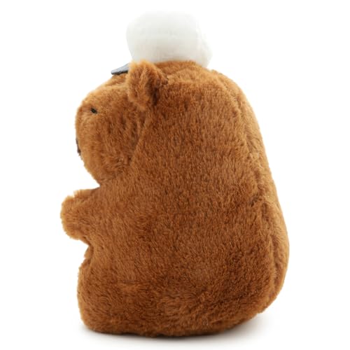 Image of White Capybara Soft Toy for Kids with Cute Hug-Friendly Plush for Babies, Toddlers & Children Safe, Lightweight & Easy to Clean (28CM)