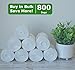 Small Trash Bags 2-4 Gallon Clear Garbage Bags (800 Count) CCLINERS Bulk Bathroom Trash Bags fits 2 Gallon 3 Gallon 4 Gallon Wastebasket liners for Home and Office (800 Bags)