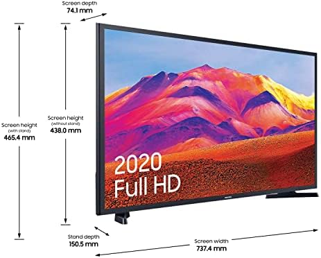 Samsung 32 Inch T5300 Full HD HDR Smart TV - LED Smart TV With Contrast Enhancer & Purcolour Technology, Smart TV Streaming, Slim Design, Ultra Clean View And Mobile App Connectivity With HDMI & Wi-Fi