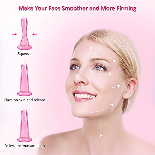 Siliconen cupping, anti cellulitis cups remover massager met body cupping, face cupping, eye cupping… - Image 5