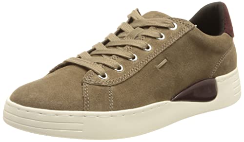 Basket Geox Lauressa Femme en cuir respirant noir pour le quotidien