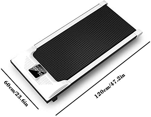 Caminadora plegable portátil con ruedas, pantalla LED miniatura 2
