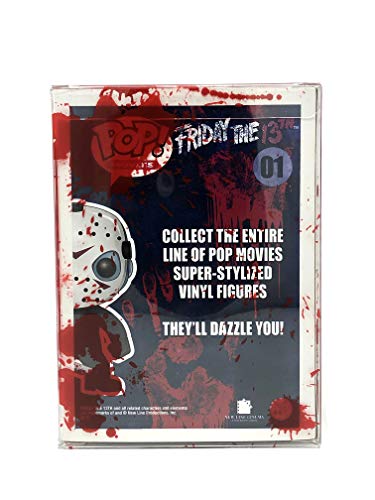 Poptekta POP-PROTECTOR-BLOOD-5PK 4Hrse - Blood Splatter Design Pop Protectors Soft Shells Acid Free Plastic Protector Case Fits 4-Inch Figures Strong thumb #3