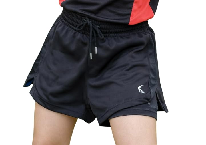 TRAINIKS Activewear Girls Skort β Play-Ready Comfort Skirt with Built-in Shorts, Lightweight Stretch Fabric, Breathable Sports Skort for Girls -Black 11-12Y