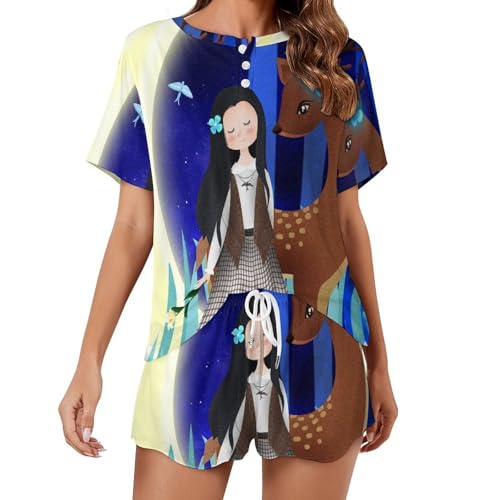 Pyjama pour femme Et Cerf pour vos soirées cocooning et nuits fraîches d'été