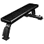 DA|6K Black Flat Bench with Wheels