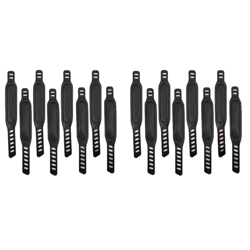 Cryofu 16 correas ajustables para pedal de bicicleta estática, correas ajustables para pedales, correas para pedales, para girar bicicleta estática, bicicleta o gimnasio