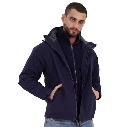 Opiniones de North Creek Ropa los más solicitados. 40 Chamarra para Hombre Impermeable con Gorro de Invierno Chaqueta de Hombre con Capucha con Forro para Frio para Senderismo (MX/US, Alfa, Chico, Regular, Regular, Azul)