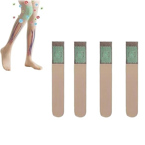 Bas en soie à tube long de correction ionique, chaussettes genou extensibles acupression armoise