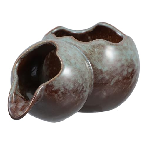 Garneck Fuente de Cerámica Elegante para Jardín Accesorio Multifuncional para de Agua para y Pequeños Estanques de Agua Suave y