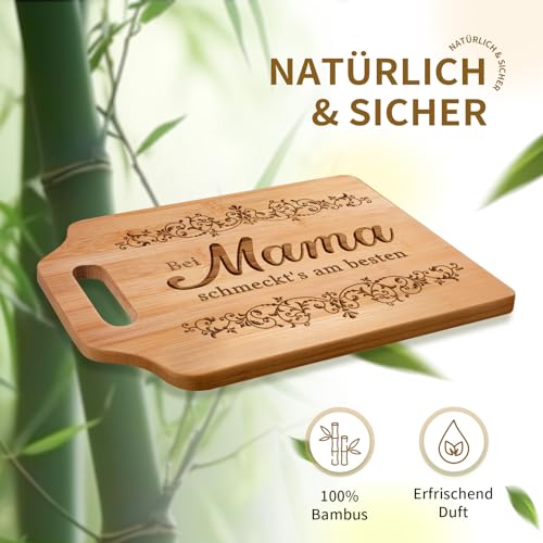 Geschenke für Mama - Graviertes Bambus Schneidebrett, Mama Geschenk, Geburtstagsgeschenk, Geschenk Mama Geburtstag, Weihnachtsgeschenke für Mama, Mutter 6