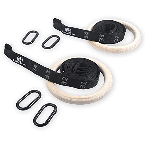 Image of Wood Gym Rings, Wooden Gymnastic Rings, Fitness Rings, Exercise Rings, Gym Ring, Gymnast Rings, Gymnastics Rings