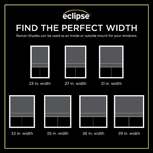 Persianas romanas seguras sin cordones Eclipse Drew para protección solar completa 6