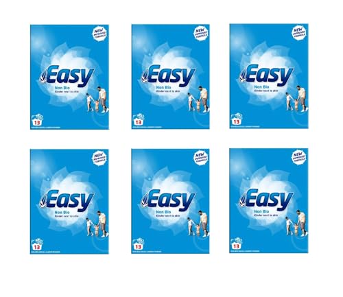 Easy Non Bio Washing Powder Detergent Kinder Next To Skin 13 Wash 884g Pack of 6