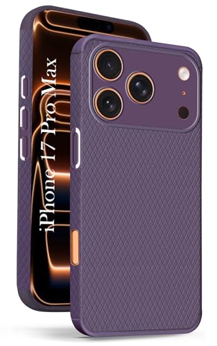 Image of Jkobi Liquid Silicone Back Cover Case for Apple iPhone 17 Pro Max (Camera Protection | Side Grip Texture | Soft and Flexible)