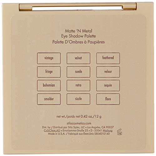 Stila Matte And Metal Eye Shadow Palette , Assorted , 0.42 Ounce (Pack Of 1) #TOP4