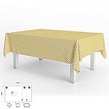 Protege la mesa de salpicaduras, derrames, arañazos y antimanchas. Es impermeable y antideslizante. Resistente y duradero, adecuado tanto para exteriores como interiores.