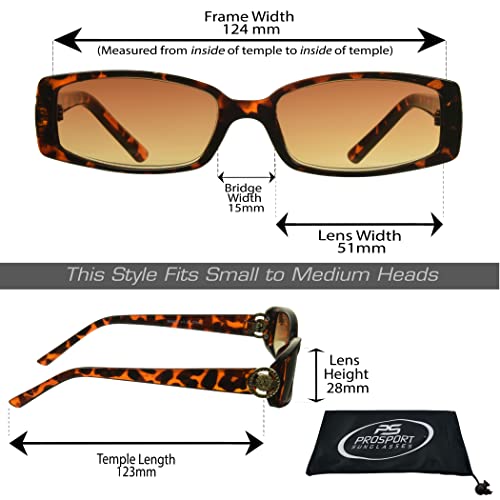 proSPORT Full Lens Reading Sunglass Tinted Readers Women Small Gold or Silver Lion Crest Medusa Emblem Logo NOT BIFOCAL2