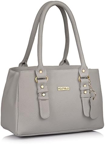 Fostelo Women's Riverside Satchel Tote Handbag for Women | Ladies Purse | Stylish Shoulder Bag | Gift For Women | Grey