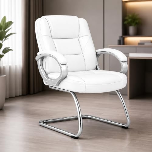 Image of Oakcraft Premium Ergonomic Office Chair - Adjustable Swivel Desk Chair with Lumbar Support & PU Leather Upholstery