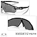 OAKLEY Radar EV Path OO9208 920852 38MM Polished Black/Prizm Black Shield Sunglasses For Men+ Bundle Accessory Leash Kit, Microfiber Pouch