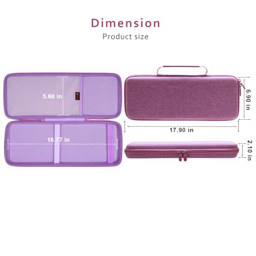 Sacoche violette clavier Keychron K2 pour le télétravail nomade - 3