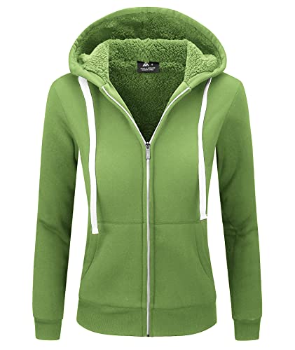 Image of SWISSWELL Hoodies for Women Winter Fleece Sweatshirt - Full Zip Up Thick Sherpa Lined Hooded Jacket