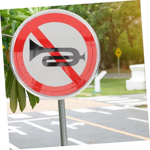 Panneau interdiction de klaxon aluminium signalisation extérieure publique - 6