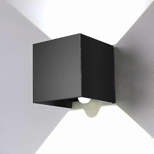 Joyhappst Image Color 12W Wall Light With Motion Sensor For Indoor Outdoor, Adjustable Angle Led Wall Sconce, Ip67 Waterproof 6000K Cool White Wall Lamp, For Corridor Garde