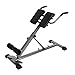 KirinSport 4 in 1 Römischer Stuhl Hyper Fitness AB Core Trainer, klappbare Hantelbank, verstellbare Bauchkraft Trainingsgeräte, Verlängerungsbank Hyperextension Beinpresse Maschine