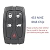 433MHZ 5 Buttons Car Key Fob For Freelander 2 key Land Rover Freelander Key ID46chip Fccid number:NT8TX9 #1
