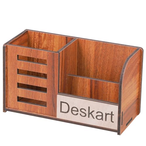 Image of Deskart Multipuropse Pen Holder Stand for Office Desk and Study Table | Multipurpose Stylish Stationary Organizer (Prime, With Name Printing, Pen Holder)