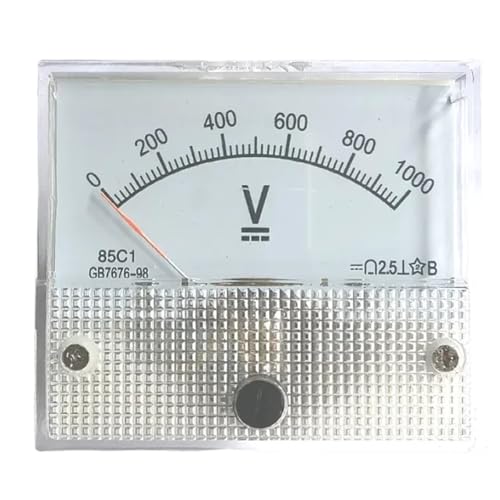 Voltmètre CC à aiguille 85C1 analogique grand cadran de mesure 600V et 1000V