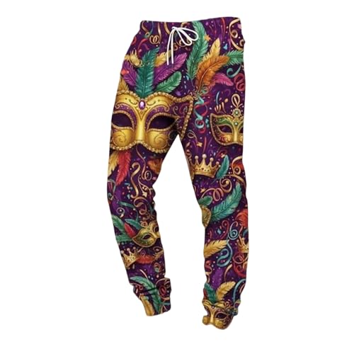 Pantalon décontracté pour homme avec imprimé stylé pour la vie quotidienne
