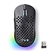 TMKB Falcon M1 Kabellose Gaming Maus - 24000 DPI, 180h Akkulaufzeit, 90g Ultra-Leicht, 6 Programmierbare Tasten, RGB-Beleuchtung, 2.4G/BT5.2/USB-C für PC/Mac/Laptop,Schwarz