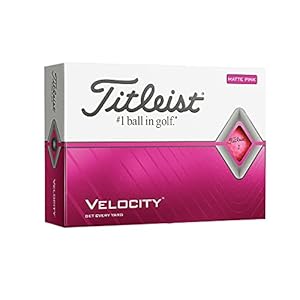Titleist Unisex Velocity Golfball, Mattes Pink, Einheitsgröße Titleist Unisex Velocity Golfball, Mattes Pink, Einheitsgröße