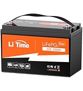 Amazon | LiTime 12V100Ah リン酸鉄リチウムイオンバッテリー 1280W