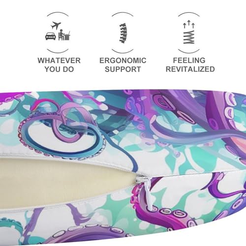 Almohada de espuma viscoelástica para viaje cervical miniatura 5