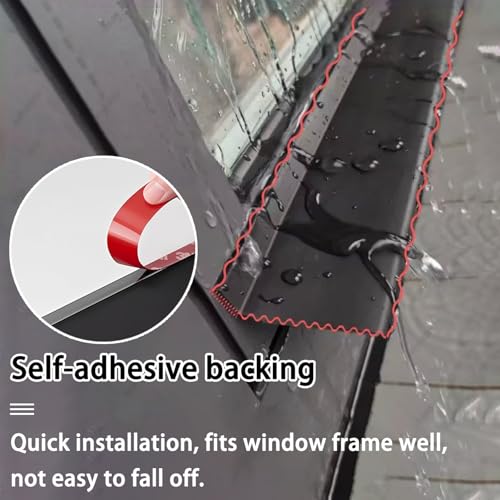 Barra de goma autoadhesiva para proteger ventanas de guillotina interiores y exteriores 6