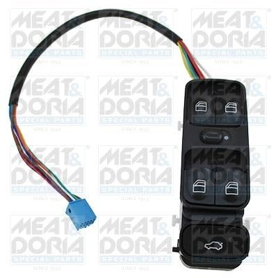 Interrupteur lève-vitre de rechange électrique bouton Meat & Doria 26067 de portière
