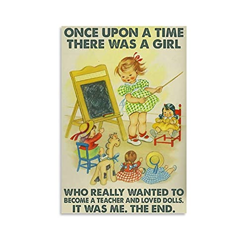 SMWY Póster retro de DYJA Time Canvas Art Poster y Wall Art Impresión moderna para dormitorio familiar de 20 x 30 cm