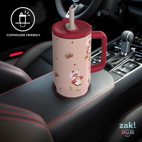 Image of Zak Designs Strawberry Shortcake 30 oz Spill-Proof Insulated Travel Tumbler