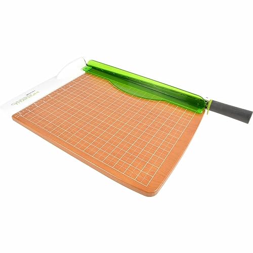 Westcott 16874 ‎15-Inch CarboTitanium Wood Base Guillotine Paper Cutter, Multi-Paper Trimmer with 30 Sheet Capacity by Westcott - Image 4