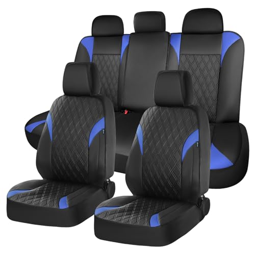 Image of FLORICH Car Seat Covers Full Set, Leather Seat Covers for Cars, Car Seat Protector Waterproof, Universal Automotive Seat Covers Breathable, Front and Rear Car Seat Cover Fit for Most Sedans SUV Truck