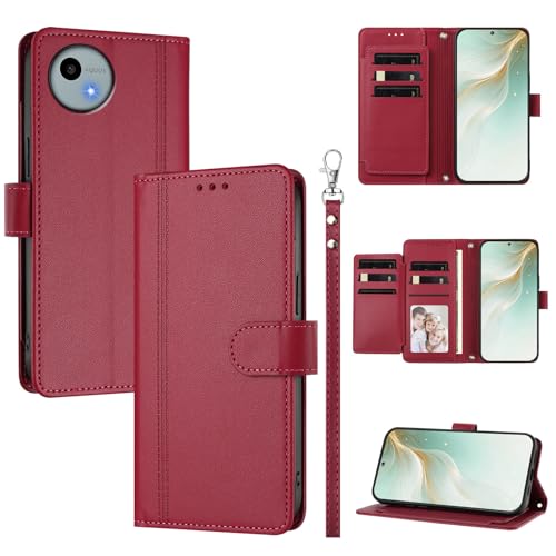 �X�}�z�P�[�X �Ή��@�� for Sharp Aquos Wish4 SH-52E �X�}�z�P�[�X�y�E�H���b�g�f�U�C�� �f���A���J�[�h�X���b�g �L���b�V�� �t���b�v���X�^���h �����h�~�zRed