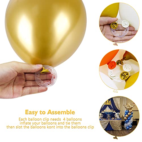 image for AerWo Metal Balloon Column Kit Set of 2, Adjustable 81inch Arch Balloo