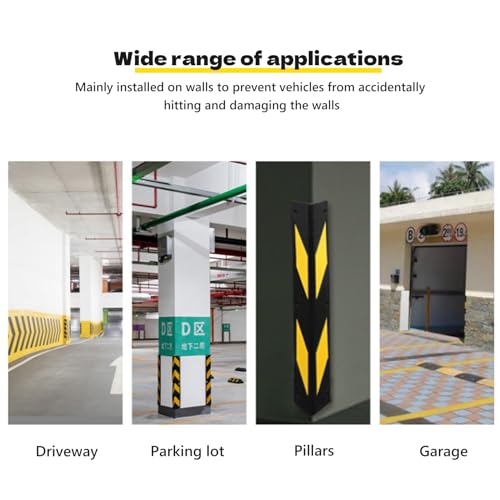 Paraspigoli riflettente, protezione da parete per la sicurezza in garage, magazzino, ufficio, protezione durevole per bambini e adulti
