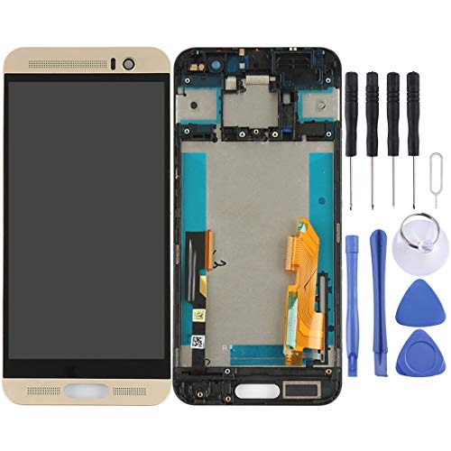 YANGJIE LCD Replacement Part LCD Screen and Digitizer Full Assembly with Frame Replacement LCD Repair Broken LCD for HTC One M9+ / M9 Plus(Black) (Color : Gold)